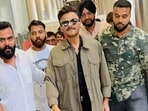 Anil Kapoor on his arrival at Chaudhary Charan Singh International Airport, Lucknow. Anil Kapoor on his arrival at Chaudhary Charan Singh International Airport, Lucknow.