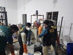 NCB during the search operation in the factory in Kasana. (NCB)