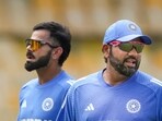 India's captain Rohit Sharma and Virat Kohli India's captain Rohit Sharma and Virat Kohli