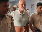 AAP leader Satyendar Jain being produced before the Rouse Avenue Court in a money laundering case, in New Delhi, Friday, Oct. 18, 2024. Hours later, the court granted bail to Jain in the case. 