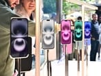 The new Apple iPhone 16 models on display upon release on September 20, 2024 at the Apple Store at The Grove in Los Angeles, California. Apple on September 9, 2024 announced a new iPhone built for generative artificial intelligence as it seeks to boost sales and show it is keeping up in the technology race. The new Apple iPhone 16 models on display upon release on September 20, 2024 at the Apple Store at The Grove in Los Angeles, California. Apple on September 9, 2024 announced a new iPhone built for generative artificial intelligence as it seeks to boost sales and show it is keeping up in the technology race.