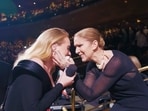 Adele shared a picture with Celine Dion on Instagram. Adele shared a picture with Celine Dion on Instagram.