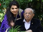 Shaina NC with father Nana Chudasama.