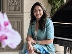 Madhuri Dixit's home features MF Husain's Dancing Women, 1995, and his other artwork. (Pics courtesy: Architectural Digest India/Talib Chitalwala) Madhuri Dixit's home features MF Husain's Dancing Women, 1995, and his other artwork. (Pics courtesy: Architectural Digest India/Talib Chitalwala)