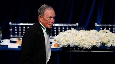 Michael Bloomberg arrives for the 79th annual Alfred E. Smith Memorial Foundation Dinner, Thursday, Oct. 17, 2024, in New York. (AP Photo/Julia Demaree Nikhinson) (AP) Michael Bloomberg arrives for the 79th annual Alfred E. Smith Memorial Foundation Dinner, Thursday, Oct. 17, 2024, in New York. (AP Photo/Julia Demaree Nikhinson) (AP)