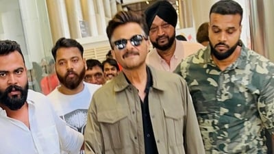 Anil Kapoor on his arrival at Chaudhary Charan Singh International Airport, Lucknow. Anil Kapoor on his arrival at Chaudhary Charan Singh International Airport, Lucknow.