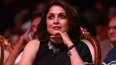 Ramya Krishnan graced the event, and looked radiant in a black saree. 