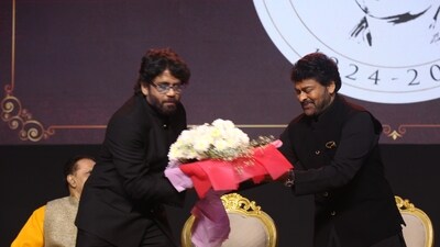 Chiranjeevi was honored with the illustrious award as the Akkineni family and the film industry mark ANR’s centenary celebrations. 