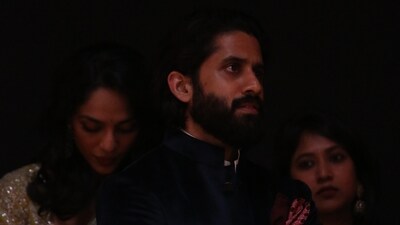 Naga Chaitanya and Sobhita Dhulipala were seen interacting on the red carpet. The two got engaged in August. 