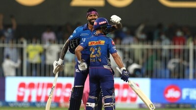 Ishan Kishan and Hardik Pandya share great camaraderie both on and off the field. (PTI)