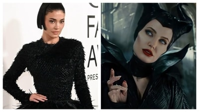 Kylie Jenner's black outfit had an ominous and intimidating look, radiating a dark Maleficient, dragon-esque moment. Kylie Jenner's black outfit had an ominous and intimidating look, radiating a dark Maleficient, dragon-esque moment.