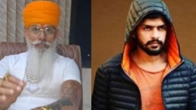 Kshatriya Karni Sena chief Raj Shekhawat and gangster Lawrence Bishnoi. Kshatriya Karni Sena chief Raj Shekhawat and gangster Lawrence Bishnoi.