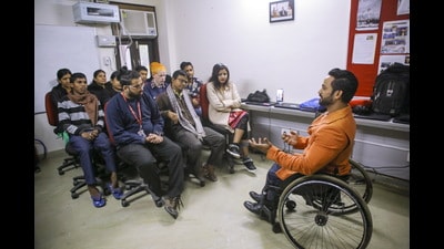NEW DELHI, INDIA 14 DEC 2019 Special Disability shoot ofGulfam at Samarthan Trust, DELHI NEW DELHI, INDIA. (PHOTO BY RAAJESSH KASHYAP