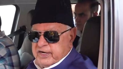 Jammu and Kashmir National Conference President Farooq Abdullah (PTI Photo) (PTI)