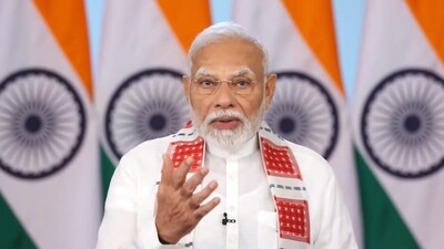 Prime Minister Narendra Modi speaks during distribution of over 51,000 appointment letters under Rozgar Mela. (PTI) Prime Minister Narendra Modi speaks during distribution of over 51,000 appointment letters under Rozgar Mela. (PTI)