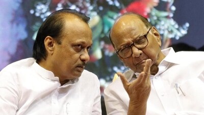 File Photo: Ajit Pawar (left) and Sharad Pawar. File Photo: Ajit Pawar (left) and Sharad Pawar.