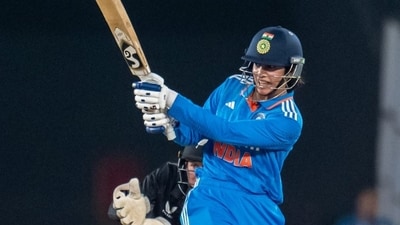 Smriti Mandhana in action against New Zealand. ((X/@BCCIWomen)) Smriti Mandhana in action against New Zealand. ((X/@BCCIWomen))