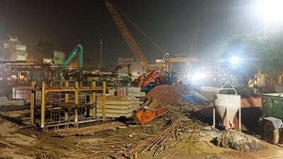 Visuals from the site of the accident. (HT Photo) Visuals from the site of the accident. (HT Photo)
