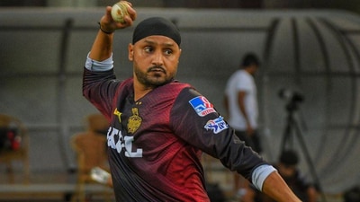 Harbhajan Singh played his final IPL season for KKR. (IPL/KKR) Harbhajan Singh played his final IPL season for KKR. (IPL/KKR)