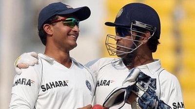 MS Dhoni recalls Sourav Ganguly's farewell Test. (AFP/Getty Images) MS Dhoni recalls Sourav Ganguly's farewell Test. (AFP/Getty Images)