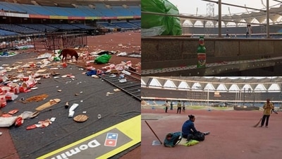 Diljit Dosanjh's two-day concert left Delhi's JLN stadium in a sorry state. Diljit Dosanjh's two-day concert left Delhi's JLN stadium in a sorry state.