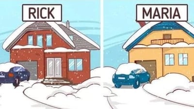 A snowy day mystery will force you to put on your thinking caps to work out who is the thief. (X/@gunsnrosesgirl3) A snowy day mystery will force you to put on your thinking caps to work out who is the thief. (X/@gunsnrosesgirl3)