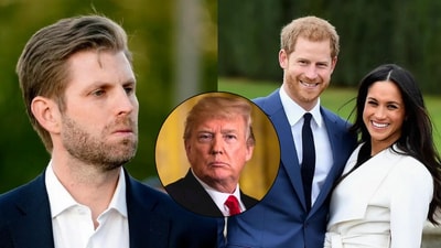 Eric Trump claimed that Prince Harry's decision to leave the monarchy and move to California in 2020 with Meghan and son Archie was a betrayal to his family. (AP) Eric Trump claimed that Prince Harry's decision to leave the monarchy and move to California in 2020 with Meghan and son Archie was a betrayal to his family. (AP)