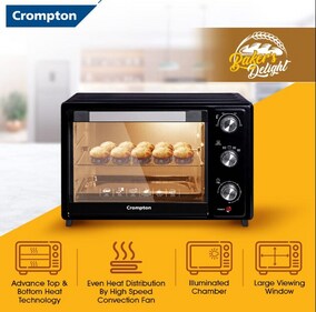 Crompton Baker's Delight 25 Ltr Oven Toaster Grill Crompton Baker's Delight 25 Ltr Oven Toaster Grill