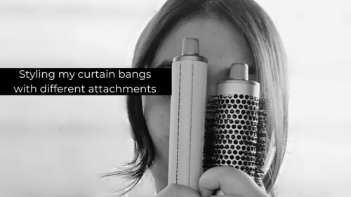 Styling my curtain bangs using different attachments (Hindustan Times) Styling my curtain bangs using different attachments (Hindustan Times)