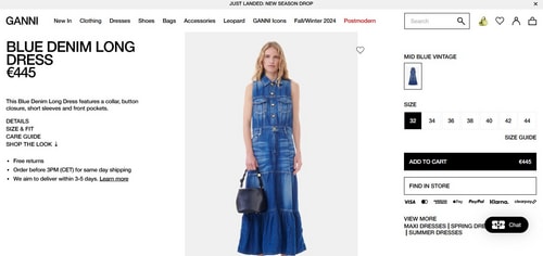 The price of the denim dress Katrina Kaif wore for an event.