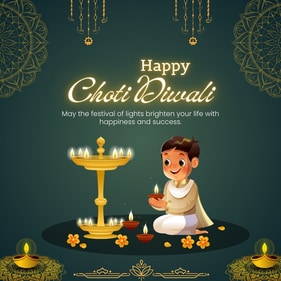 Bring light to your home this Choti Diwali and celebrate with friends and family. (Image generated with the help of AI)