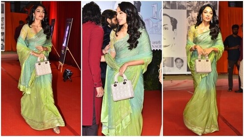 Sobhita Dhulipala attends the ANR National Awards.