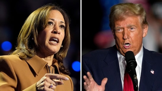 Kamala Harris's campaign said in a statement that the former prosecutor would deliver a "major closing argument" and "make the case that it is time to turn the page on Donald Trump and chart a new way forward." (AP)