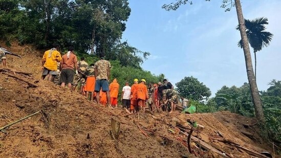 Firefighters constructed a temporary dam to reduce the water flow, allowing them to safely navigate the treacherous terrain.