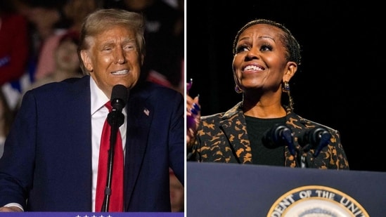 Donald Trump blasts Michelle Obama at Georgia rally, says she was ‘nasty’ to him (Photo by CHRISTIAN MONTERROSA / AFP, photo by Brandon Bell / GETTY IMAGES NORTH AMERICA / Getty Images via AFP)