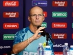 Pakistan Head Coach Gary Kirsten addresses a press conference ahead of the Group A match against India in the ICC Mens T20 World Cup 2024


