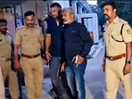 Actor Darshan walks out of Central Jail after Karnataka HC granted interim bail to him in connection with the Renukaswamy murder case, in Ballari on Wednesday. (ANI)