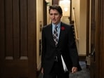 Canadian Prime Minister Justin Trudeau arrives for a meeting in Ottawa, Tuesday, Oct. 29.