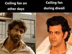 Users shared their reactions to Diwali cleaning through hilarious memes.