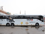 Karnataka CM Siddaramaiah launched 20 new Airavat Club Class luxury 2.0 buses in Bengaluru Vidhana Soudha. 