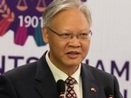 Kolkata: Xu Feihong, China's Ambassador to India, during a special session on 'doing business with China' organised by the Merchant's Chamber of Commerce & Industry (MCCI), in Kolkata, Wednesday, Oct. 30, 2024. (PTI Photo/Swapan Mahapatra)