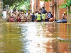 National Disaster Response Force (NDRF) personnel evacuate the residents of Kendriya Vihar from a flooded area in Bengaluru. (Pic for representation) National Disaster Response Force (NDRF) personnel evacuate the residents of Kendriya Vihar from a flooded area in Bengaluru. (Pic for representation)