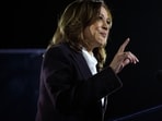 Democratic presidential nominee, U.S. Vice President Kamala Harris, speaks during a campaign rally on the Ellipse on October 29, 2024 in Washington, DC. Democratic presidential nominee, U.S. Vice President Kamala Harris, speaks during a campaign rally on the Ellipse on October 29, 2024 in Washington, DC.