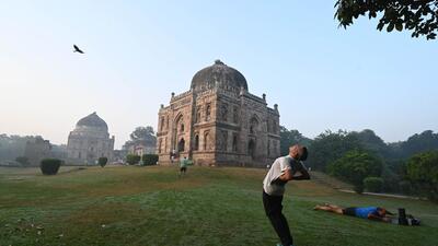 A sunny morning at Lodhi Garden, on October 30. (Arvind Yadav/HT Photo) A sunny morning at Lodhi Garden, on October 30. (Arvind Yadav/HT Photo)