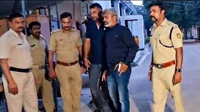 Actor Darshan walks out of Central Jail after Karnataka HC granted interim bail to him in connection with the Renukaswamy murder case, in Ballari on Wednesday. (ANI)