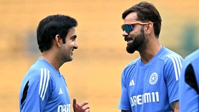 India's Virat Kohli (R) talks to head coach Gautam Gambhir (AFP) India's Virat Kohli (R) talks to head coach Gautam Gambhir (AFP)