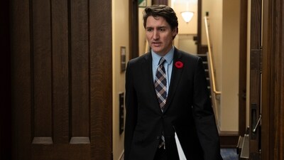 Canadian Prime Minister Justin Trudeau arrives for a meeting in Ottawa, Tuesday, Oct. 29. (Adrian Wyld/The Canadian Press via AP) Canadian Prime Minister Justin Trudeau arrives for a meeting in Ottawa, Tuesday, Oct. 29. (Adrian Wyld/The Canadian Press via AP)