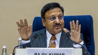 Chief election commissioner Rajiv Kumar. (PTI) Chief election commissioner Rajiv Kumar. (PTI)