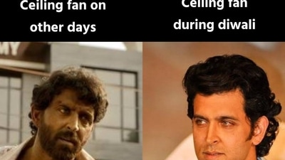 Users shared their reactions to Diwali cleaning through hilarious memes. (X/1no__aalsi) Users shared their reactions to Diwali cleaning through hilarious memes. (X/1no__aalsi)