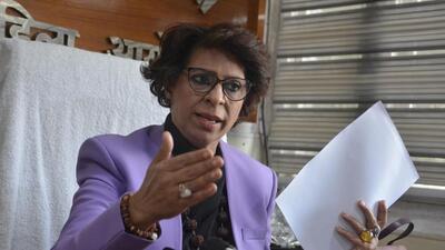 Haryana State Commission for Women chairperson Renu Bhatia has urged chief minister Nayab Singh Saini to either transfer or send Jind SP Sumit Kumar on leave pending inquiry into the sexual harassment case against him. (HTfile photo)